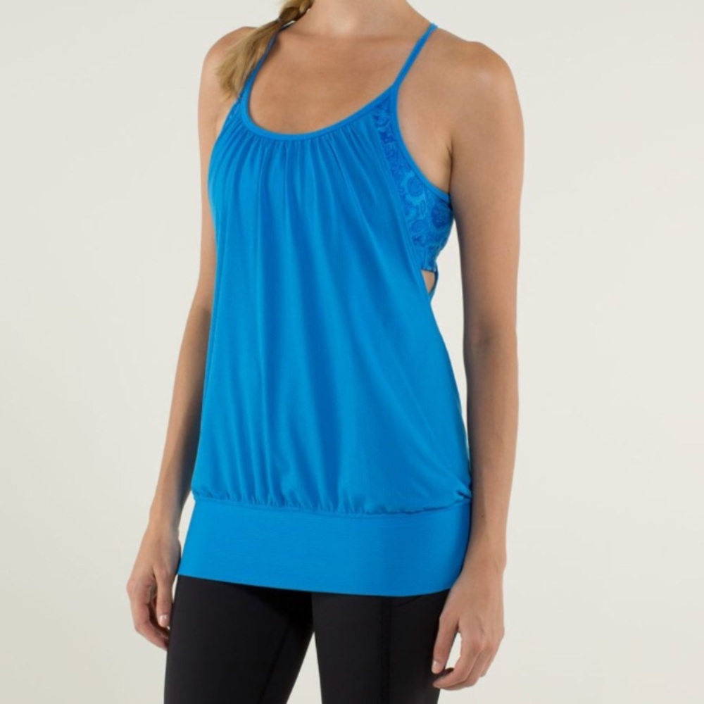 Lululemon Blue Cut-out Tank